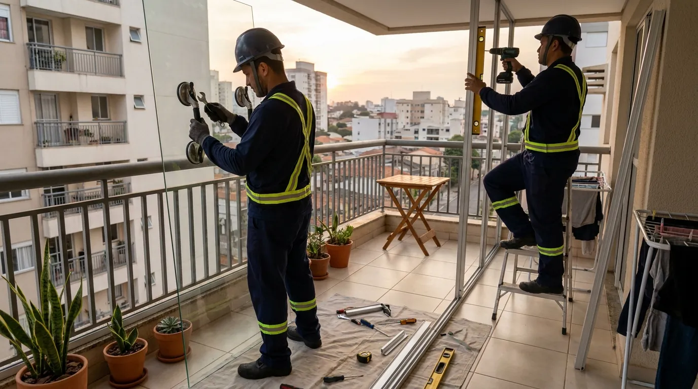 Envidraçamento de Sacada em Osasco‑SP