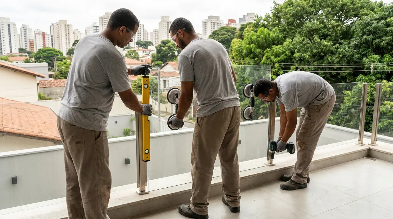 Guarda-Corpo de Vidro para Sacada em Osasco‑SP