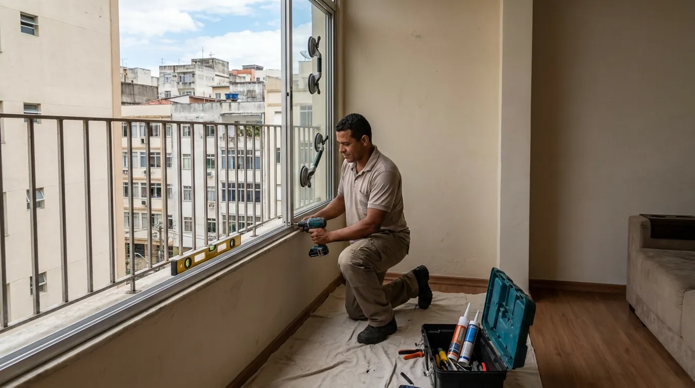 Sacada de Vidro para Apartamento em Osasco‑SP